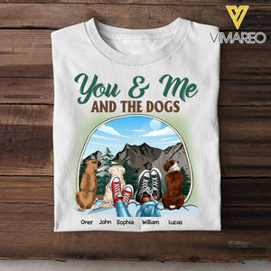 Personalized You & Me And The Dogs Camping Tshirt Printed 22JUL-DT06