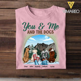 Personalized You & Me And The Dogs Camping Tshirt Printed 22JUL-DT06