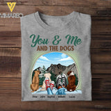 Personalized You & Me And The Dogs Camping Tshirt Printed 22JUL-DT06