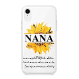 Personalized Auntie Transparent Silicone Phonecase Printed 22JUL-DT07