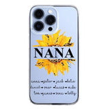Personalized Auntie Transparent Silicone Phonecase Printed 22JUL-DT07