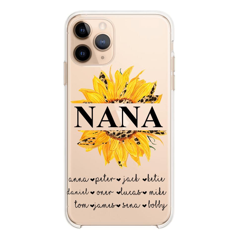 Personalized Auntie Transparent Silicone Phonecase Printed 22JUL-DT07