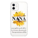 Personalized Auntie Transparent Silicone Phonecase Printed 22JUL-DT07
