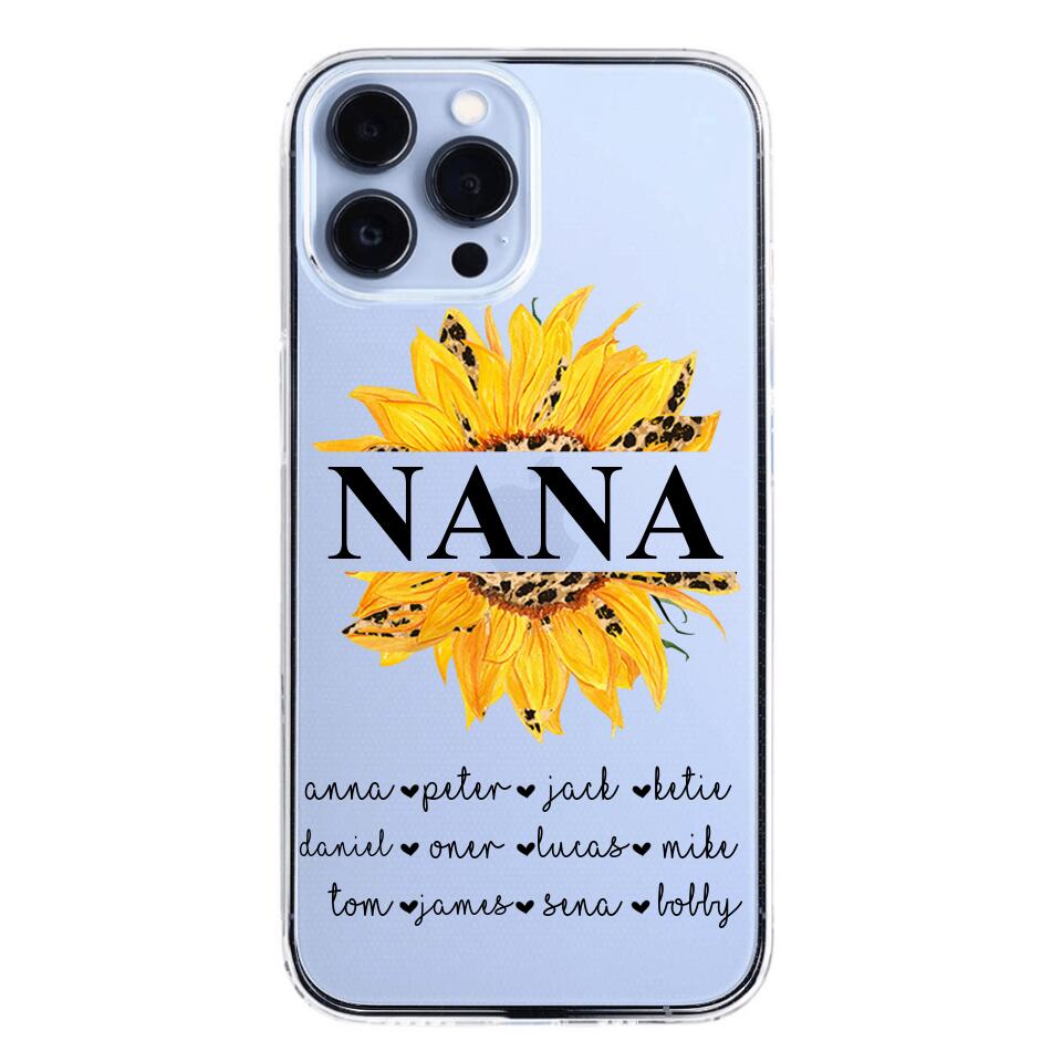 Personalized Auntie Transparent Silicone Phonecase Printed 22JUL-DT07