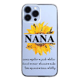 Personalized Auntie Transparent Silicone Phonecase Printed 22JUL-DT07