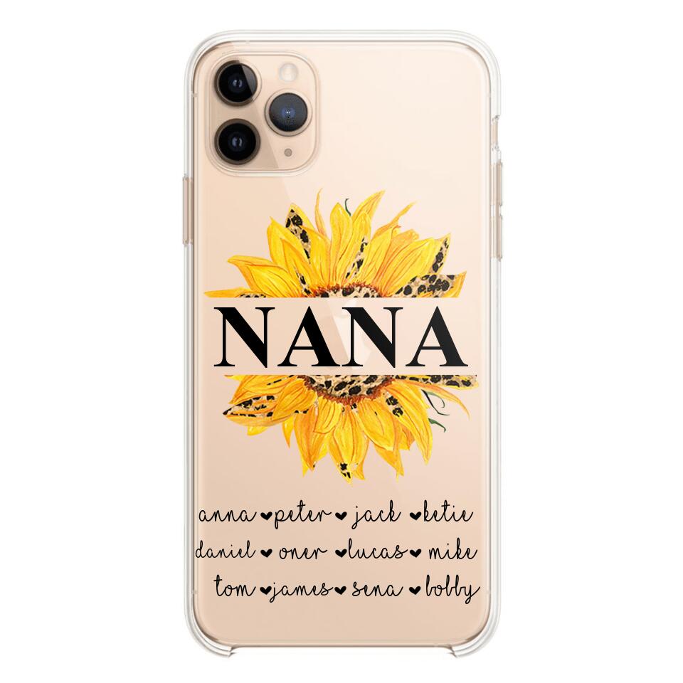 Personalized Auntie Transparent Silicone Phonecase Printed 22JUL-DT07