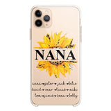Personalized Auntie Transparent Silicone Phonecase Printed 22JUL-DT07