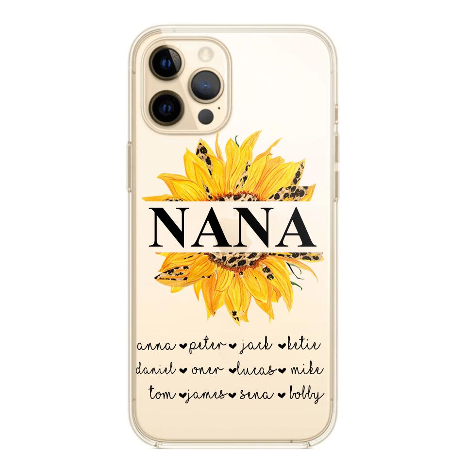 Personalized Auntie Transparent Silicone Phonecase Printed 22JUL-DT07