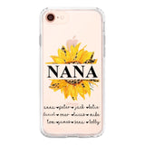 Personalized Auntie Transparent Silicone Phonecase Printed 22JUL-DT07