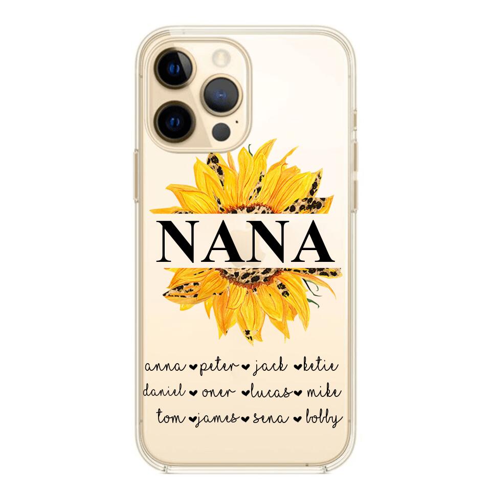 Personalized Auntie Transparent Silicone Phonecase Printed 22JUL-DT07