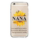 Personalized Auntie Transparent Silicone Phonecase Printed 22JUL-DT07
