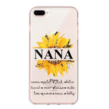 Personalized Auntie Transparent Silicone Phonecase Printed 22JUL-DT07