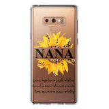 Personalized Auntie Transparent Silicone Phonecase Printed 22JUL-DT07