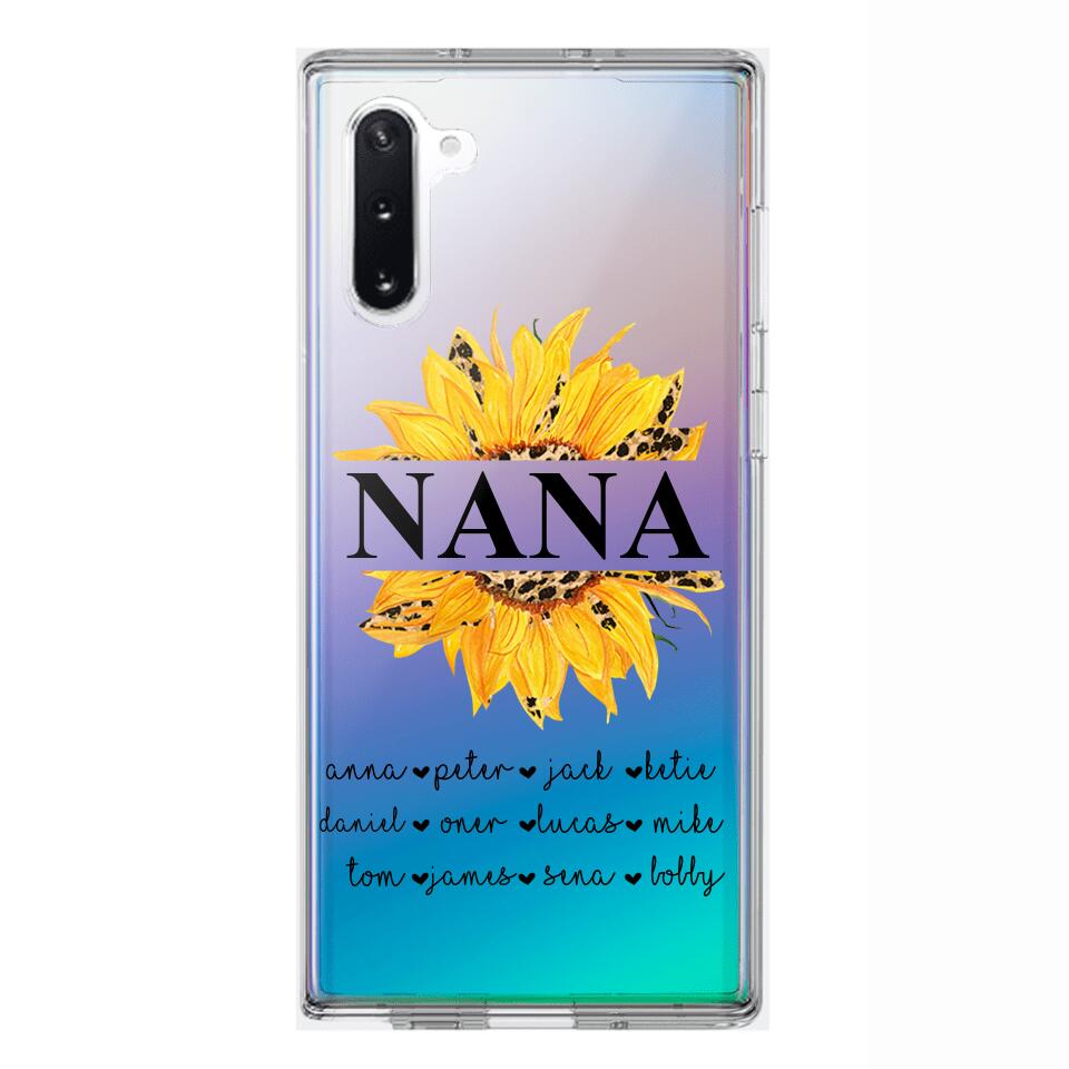 Personalized Auntie Transparent Silicone Phonecase Printed 22JUL-DT07