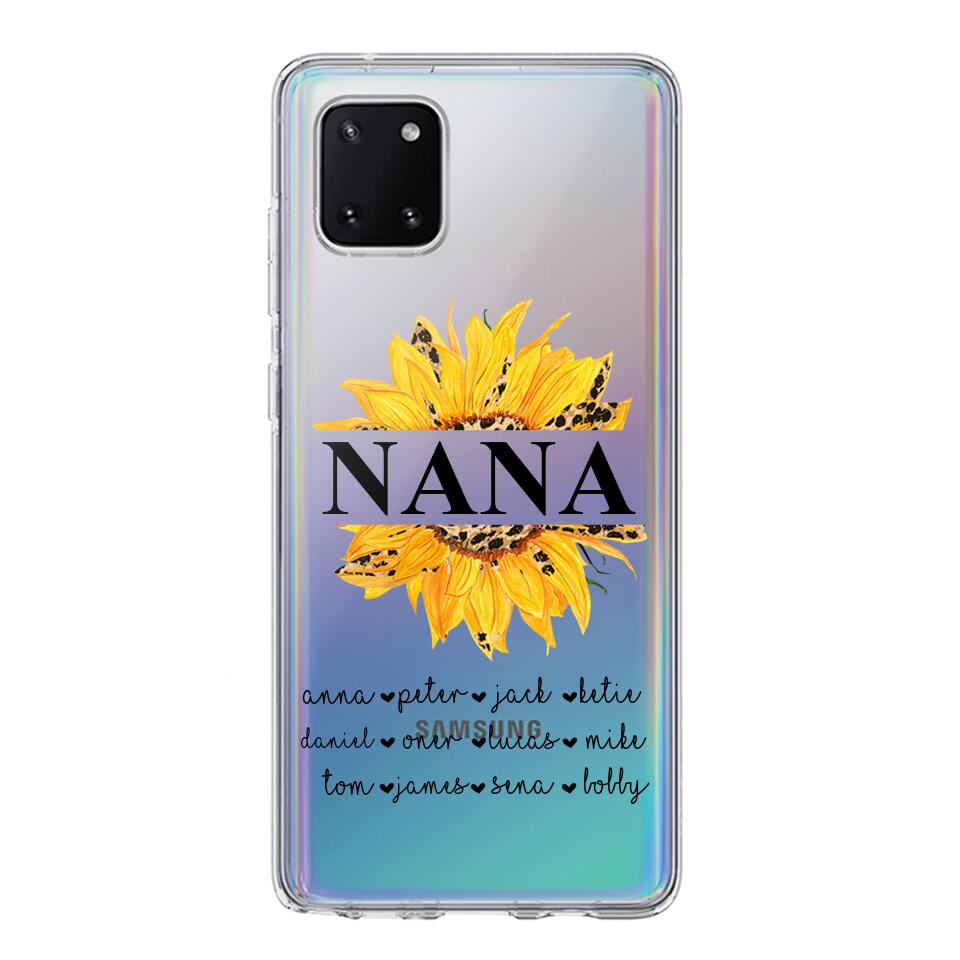 Personalized Auntie Transparent Silicone Phonecase Printed 22JUL-DT07