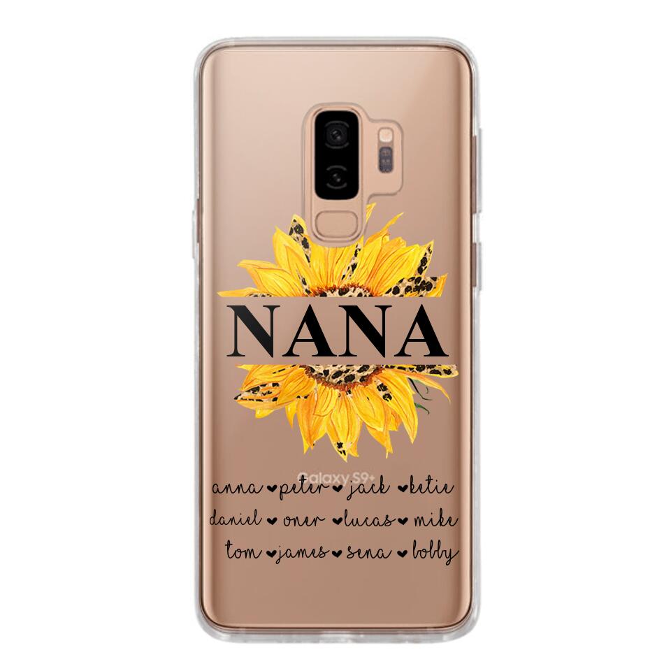 Personalized Auntie Transparent Silicone Phonecase Printed 22JUL-DT07