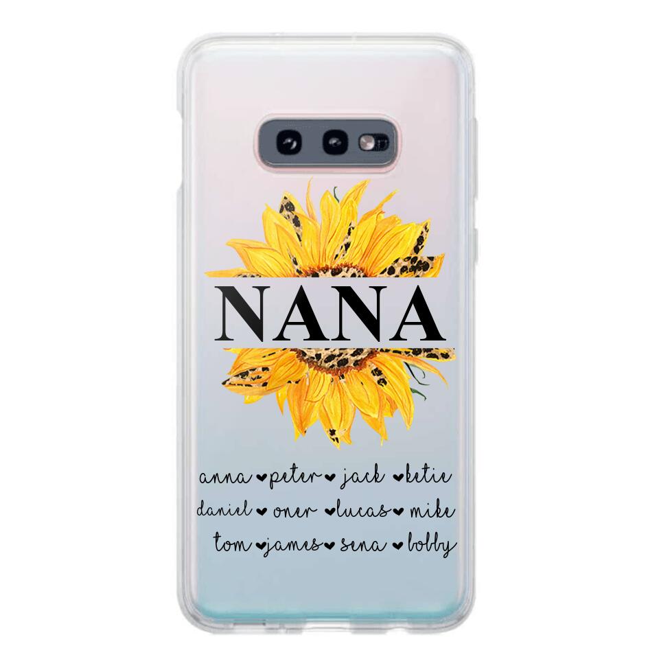 Personalized Auntie Transparent Silicone Phonecase Printed 22JUL-DT07
