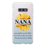 Personalized Auntie Transparent Silicone Phonecase Printed 22JUL-DT07
