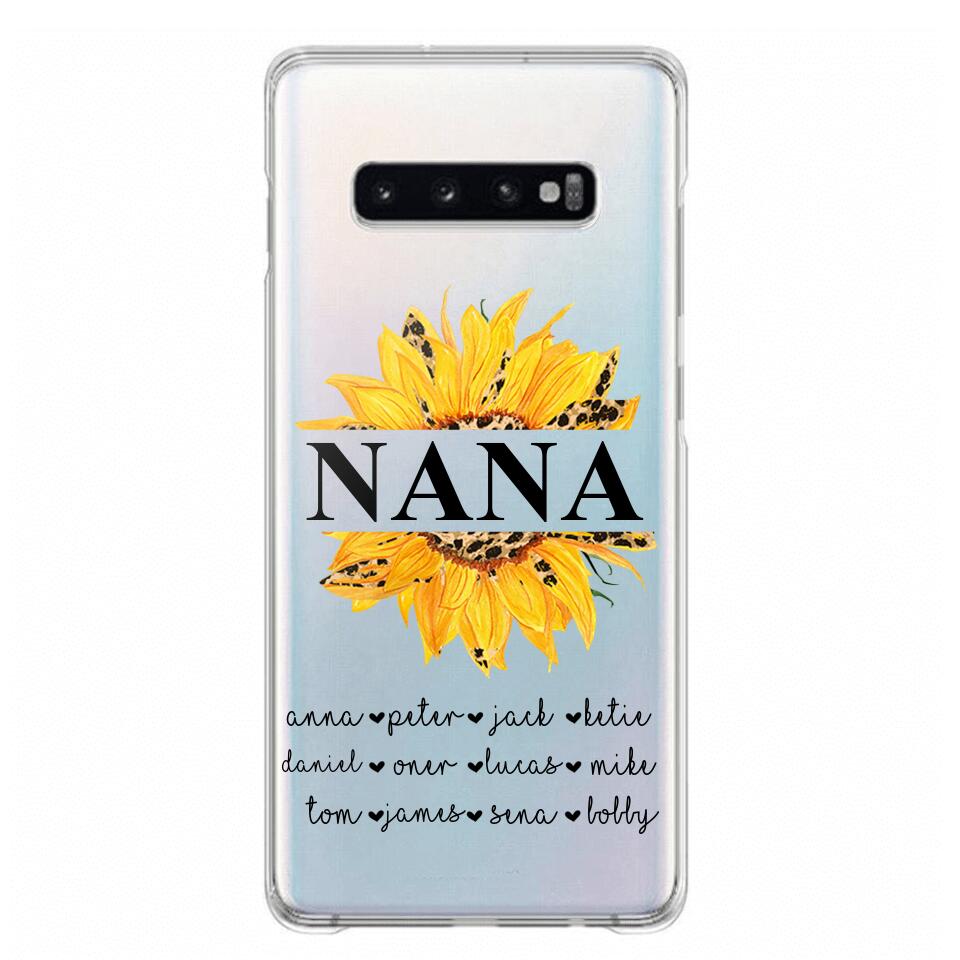Personalized Auntie Transparent Silicone Phonecase Printed 22JUL-DT07