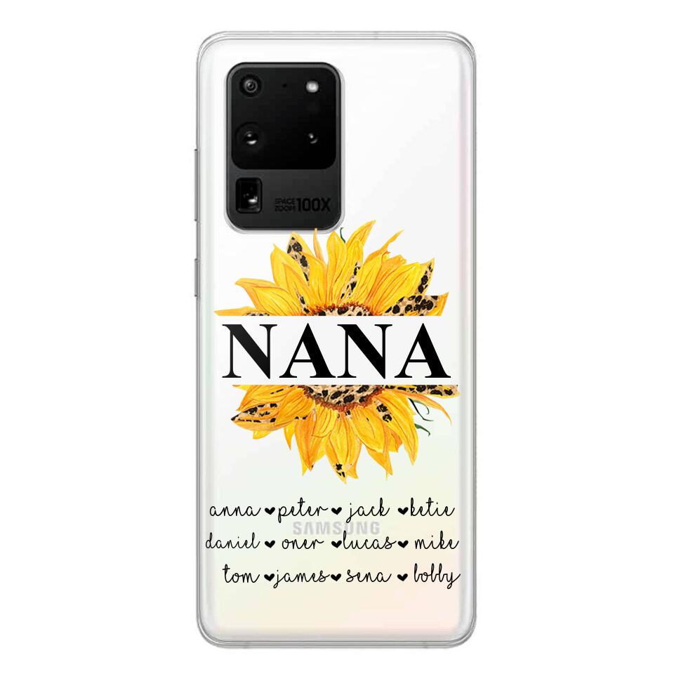 Personalized Auntie Transparent Silicone Phonecase Printed 22JUL-DT07