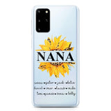 Personalized Auntie Transparent Silicone Phonecase Printed 22JUL-DT07