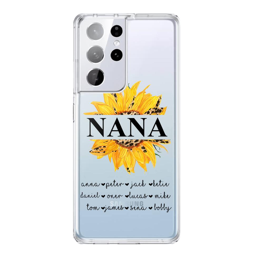 Personalized Auntie Transparent Silicone Phonecase Printed 22JUL-DT07