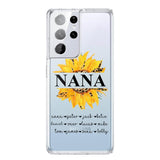 Personalized Auntie Transparent Silicone Phonecase Printed 22JUL-DT07
