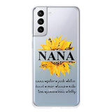 Personalized Auntie Transparent Silicone Phonecase Printed 22JUL-DT07