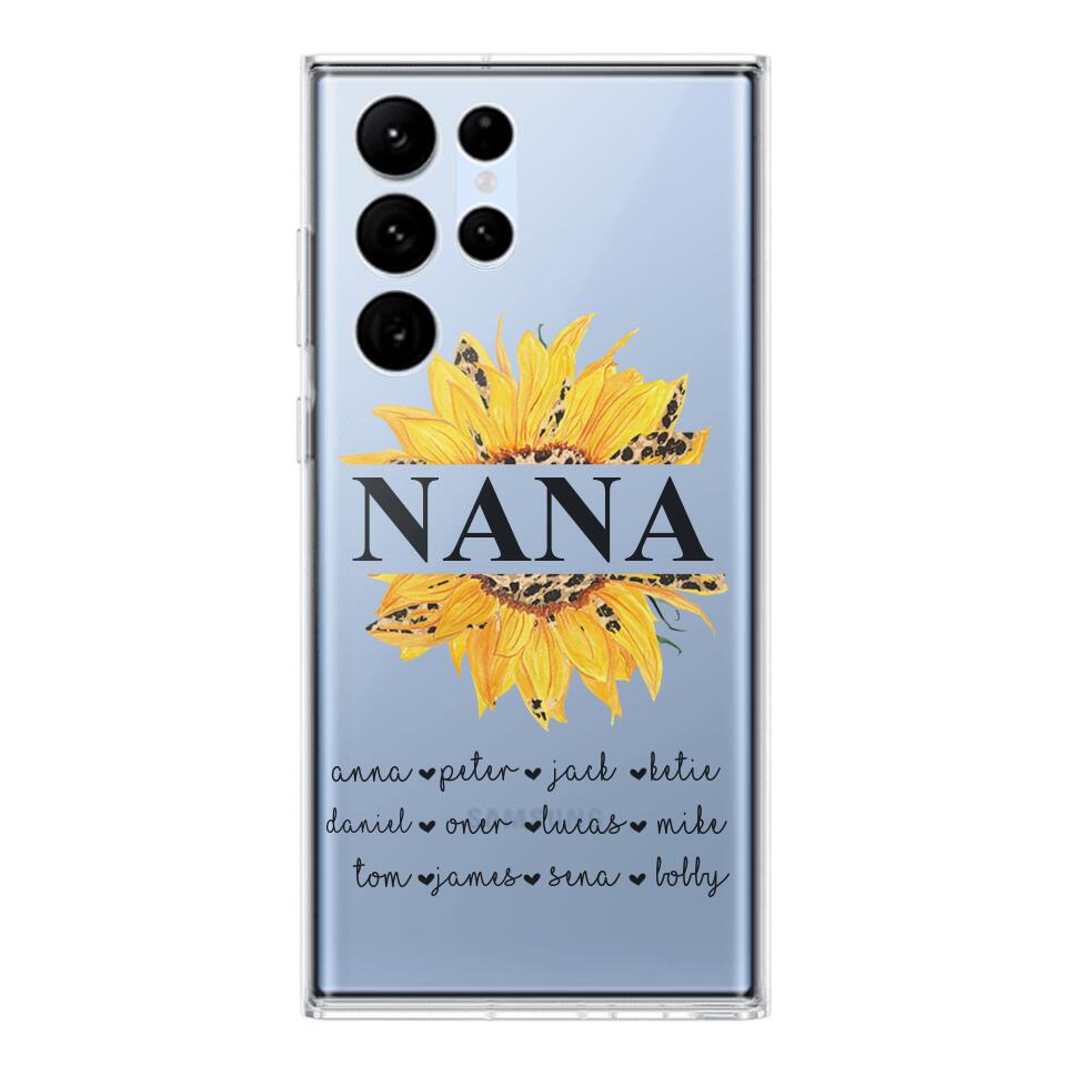 Personalized Auntie Transparent Silicone Phonecase Printed 22JUL-DT07