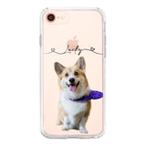 Personalized Dog Lover Transparent Silicone Phonecase Printed 22JUL-HC07
