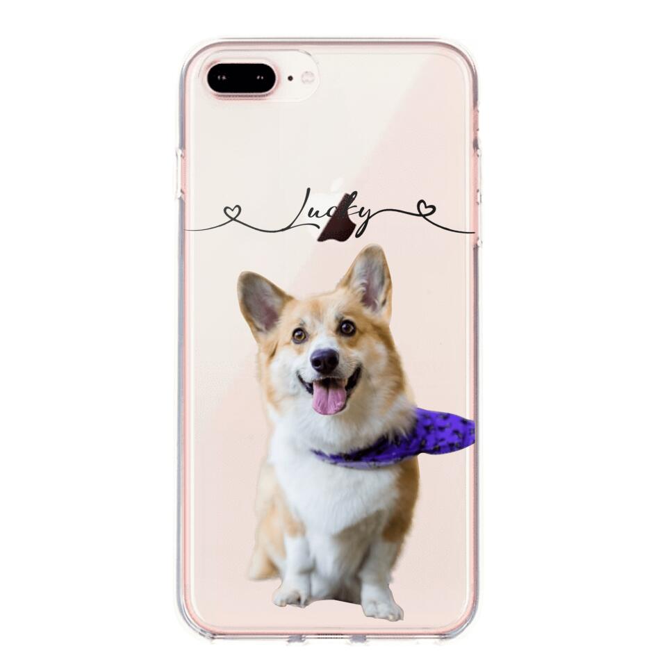 Personalized Dog Lover Transparent Silicone Phonecase Printed 22JUL-HC07