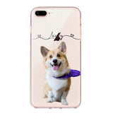 Personalized Dog Lover Transparent Silicone Phonecase Printed 22JUL-HC07