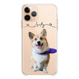 Personalized Dog Lover Transparent Silicone Phonecase Printed 22JUL-HC07