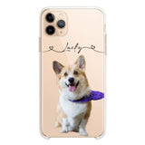 Personalized Dog Lover Transparent Silicone Phonecase Printed 22JUL-HC07