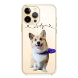 Personalized Dog Lover Transparent Silicone Phonecase Printed 22JUL-HC07