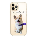 Personalized Dog Lover Transparent Silicone Phonecase Printed 22JUL-HC07