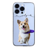 Personalized Dog Lover Transparent Silicone Phonecase Printed 22JUL-HC07