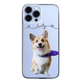 Personalized Dog Lover Transparent Silicone Phonecase Printed 22JUL-HC07