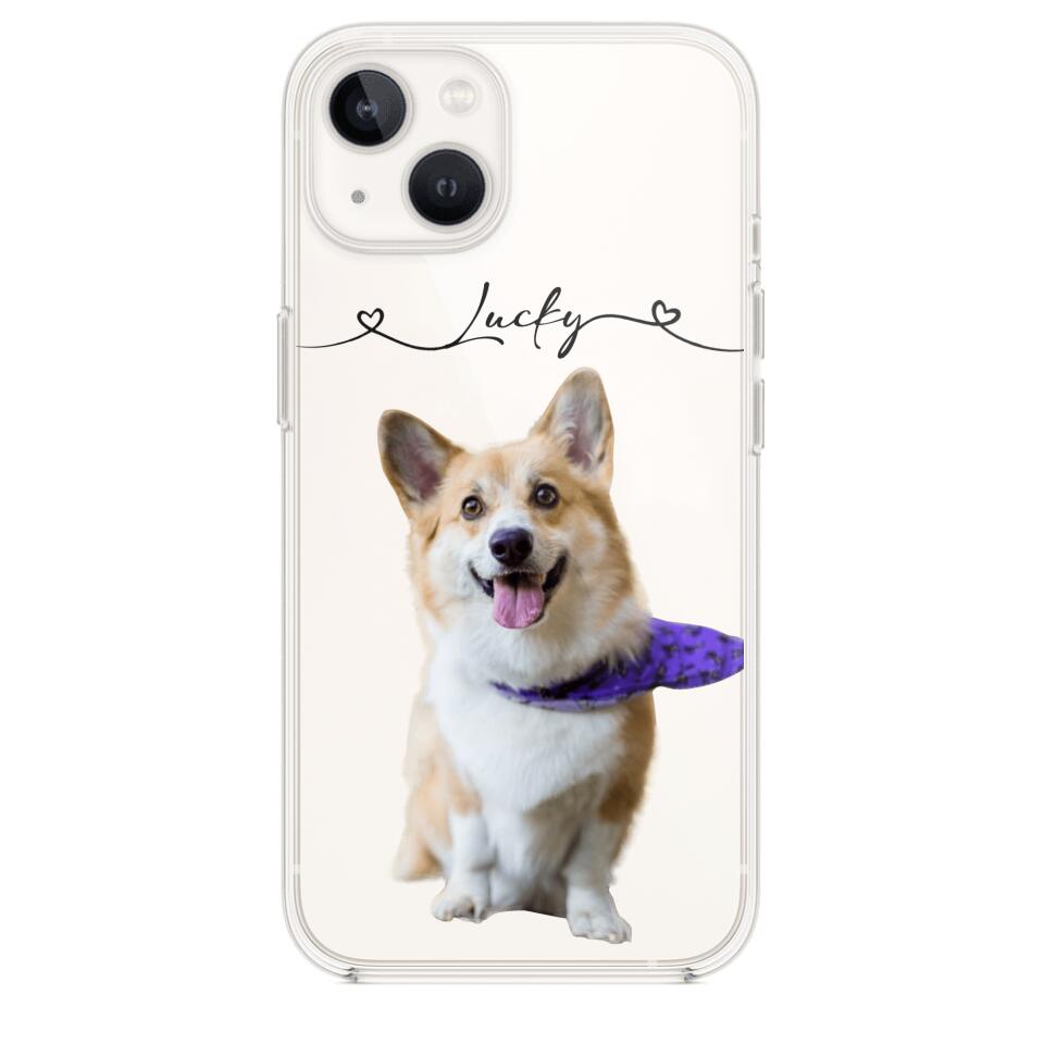Personalized Dog Lover Transparent Silicone Phonecase Printed 22JUL-HC07