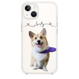 Personalized Dog Lover Transparent Silicone Phonecase Printed 22JUL-HC07