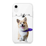Personalized Dog Lover Transparent Silicone Phonecase Printed 22JUL-HC07