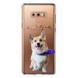 Personalized Dog Lover Transparent Silicone Phonecase Printed 22JUL-HC07