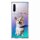 Personalized Dog Lover Transparent Silicone Phonecase Printed 22JUL-HC07