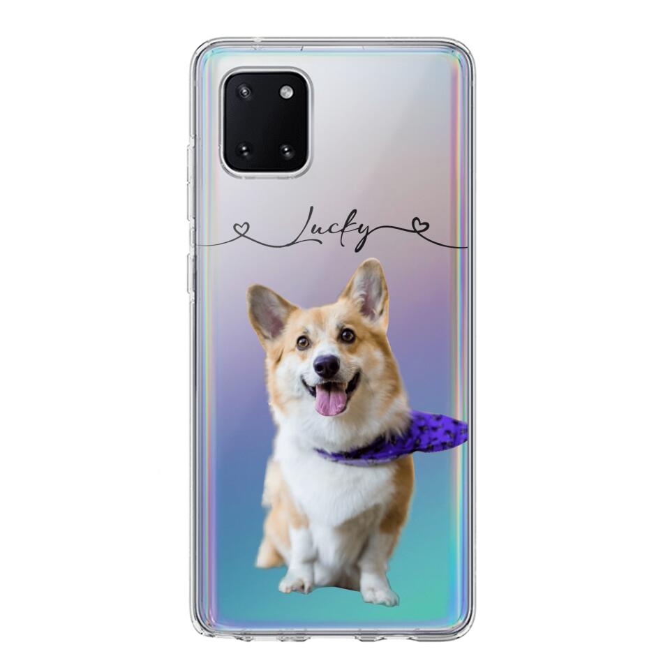 Personalized Dog Lover Transparent Silicone Phonecase Printed 22JUL-HC07