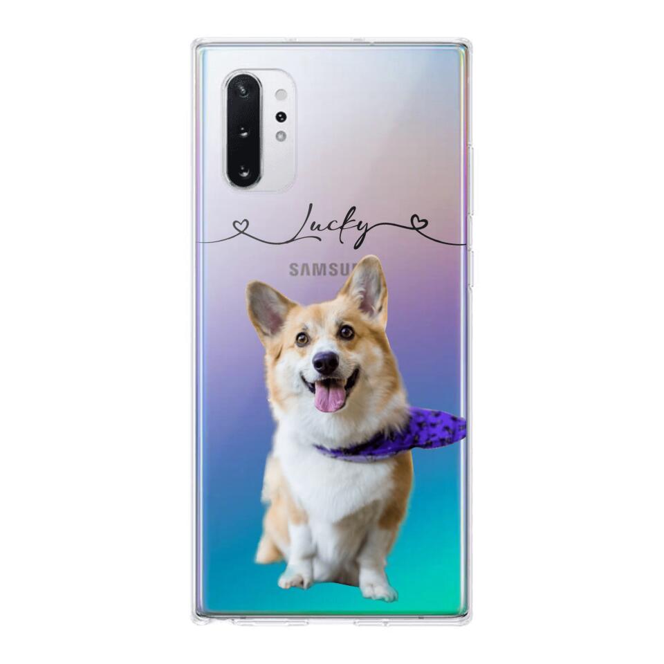 Personalized Dog Lover Transparent Silicone Phonecase Printed 22JUL-HC07