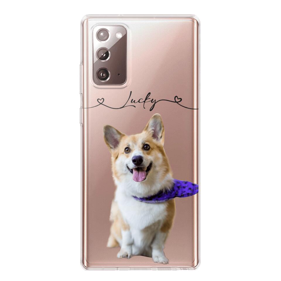 Personalized Dog Lover Transparent Silicone Phonecase Printed 22JUL-HC07
