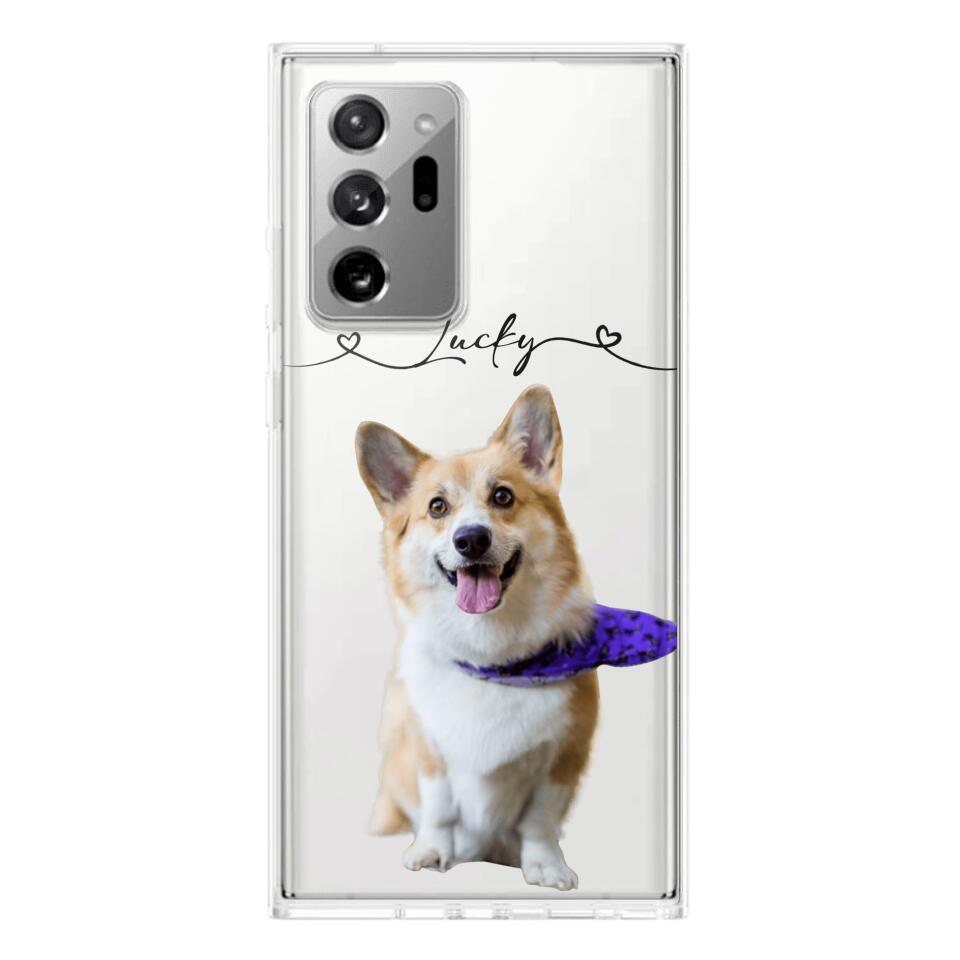 Personalized Dog Lover Transparent Silicone Phonecase Printed 22JUL-HC07