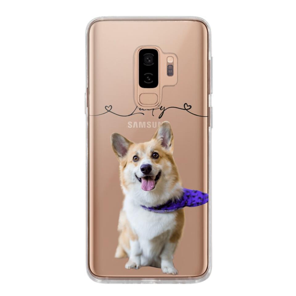 Personalized Dog Lover Transparent Silicone Phonecase Printed 22JUL-HC07