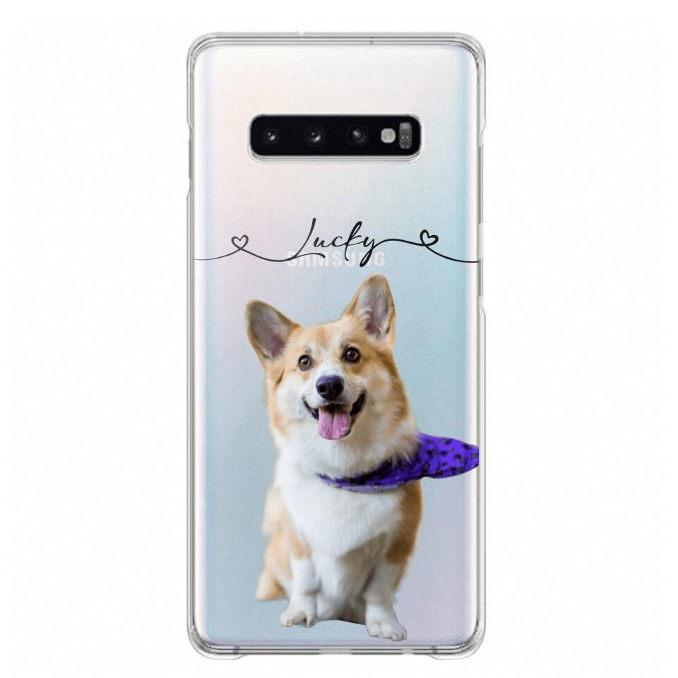 Personalized Dog Lover Transparent Silicone Phonecase Printed 22JUL-HC07