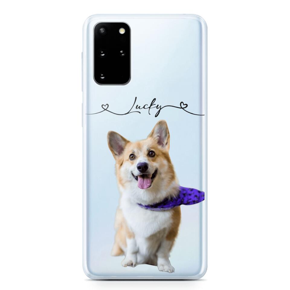 Personalized Dog Lover Transparent Silicone Phonecase Printed 22JUL-HC07